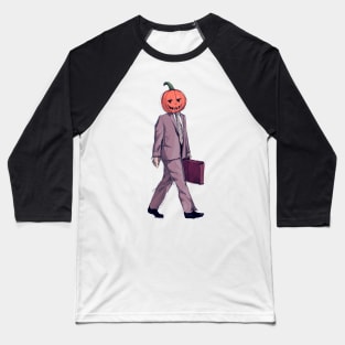 Pumpkin Head Baseball T-Shirt